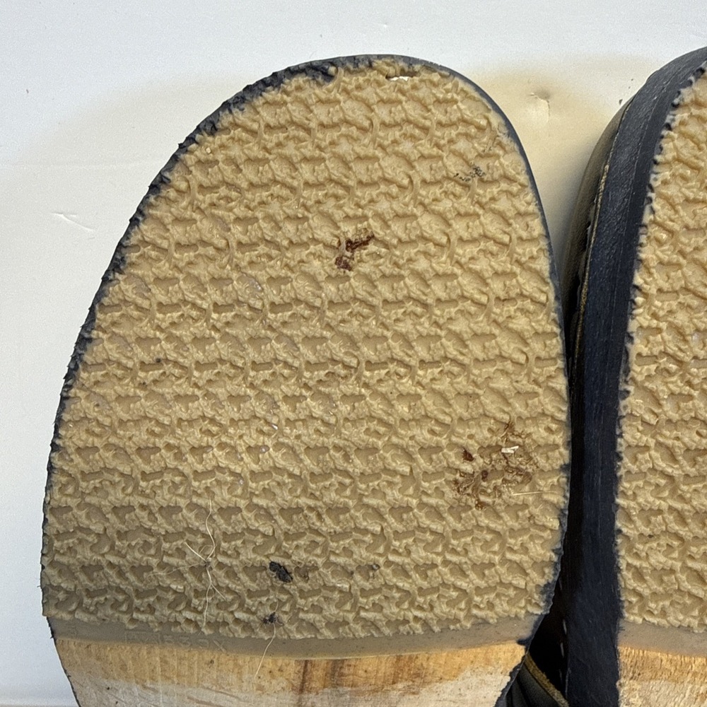 Simone Orthopaedic Clogs EU 39 / US 8-8.5 Black Leather Wooden Mules - Holland - Picture 9 of 12